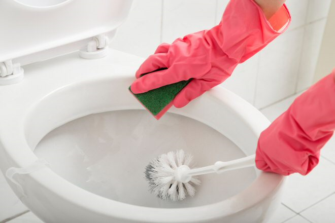 Urinstein aus der Toilette entfernen